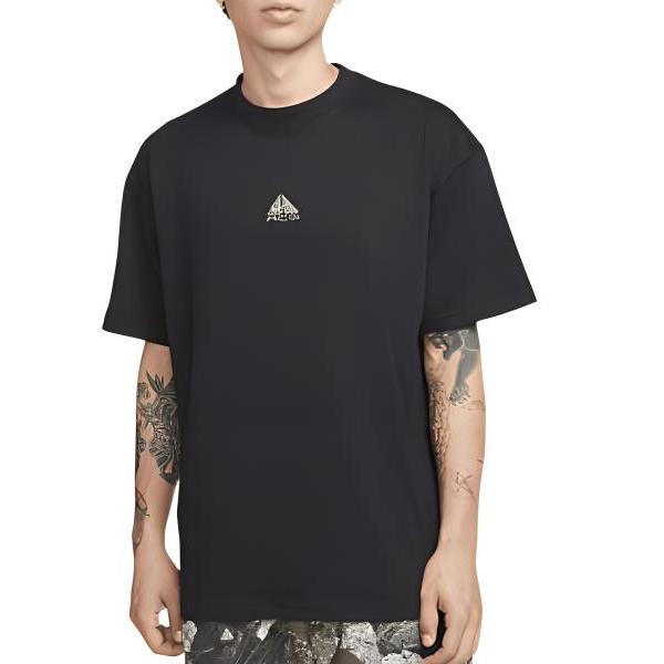 Nike ACG Logo Embroidered Loose-Fit Crew Neck Short Sleeve T-Shirt Men Tops Black DQ1815-011