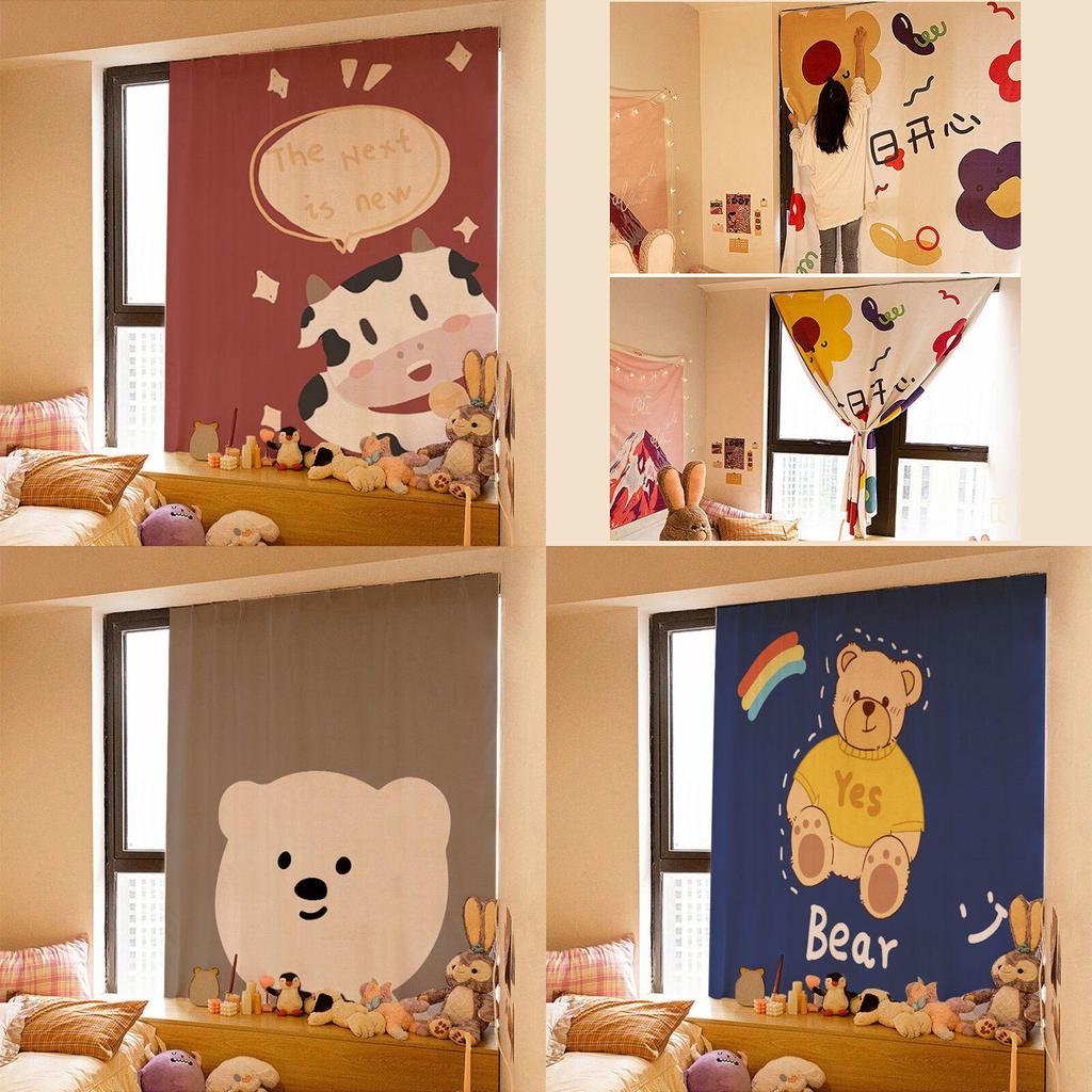 Luxurious Velcro Curtain 200cm Self Adhesive Decorative Curtain For Bedrooms