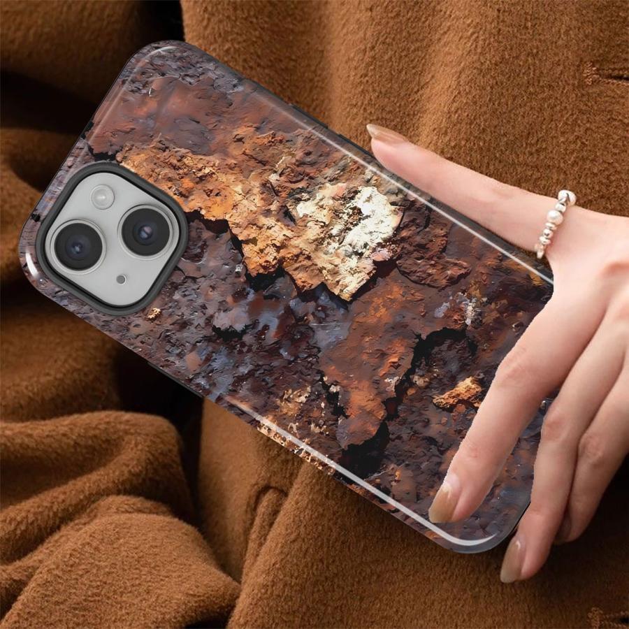 Retro Rust Design Phone Case for Apple iPhone 17 Pro Max Air 11 16 14 15 Plus XS XR 13 16e 12 Soft Cover Capa