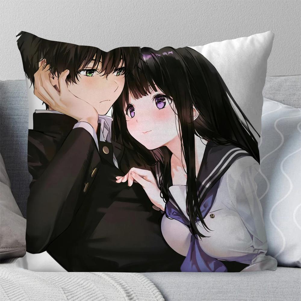 

Хёка Аниме Наволочка Квадратная Подушка Спальня Диван Отдых Комфорт Подушка Автомобиль Гостиная Домашнее Украшение 40X40 16x16Inch