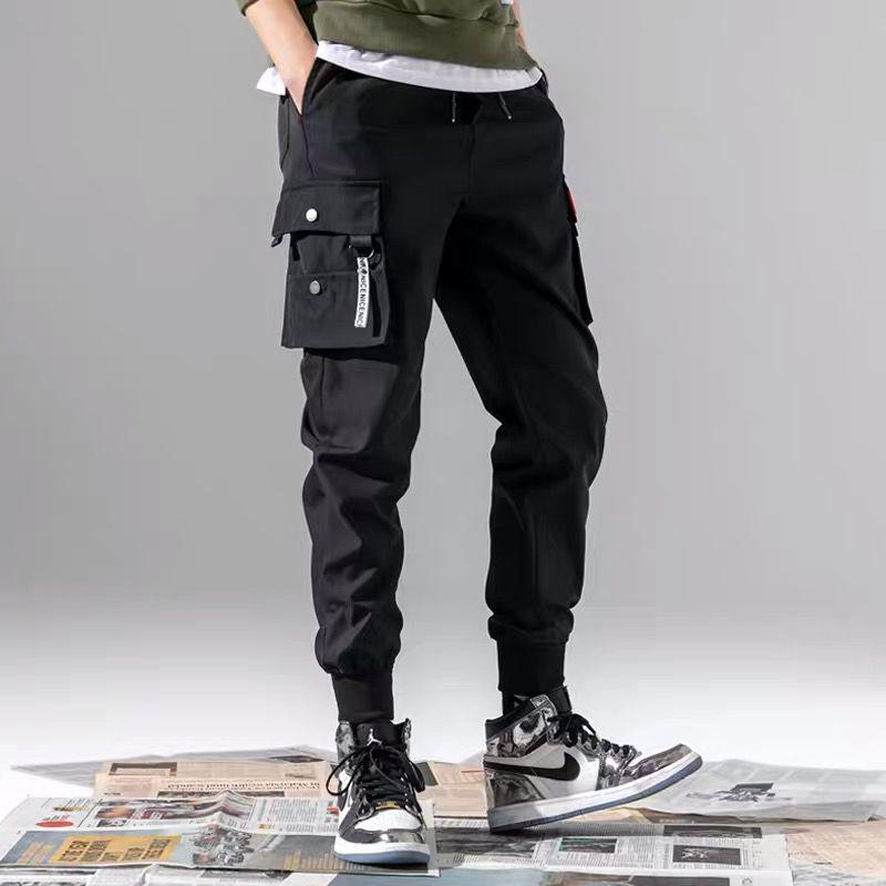 Men's Autumn/Winter Casual Velvet Jogger Pants with Cuffs