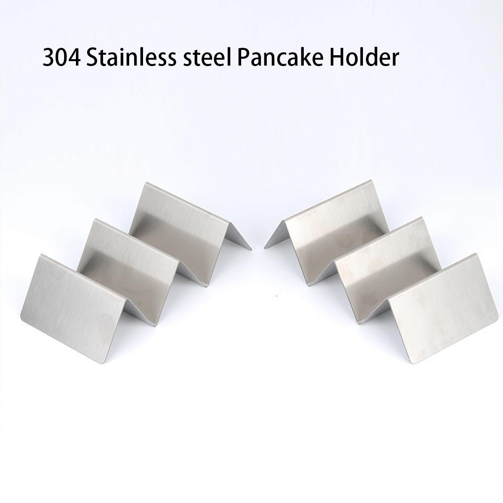 Wave Shape Stainless Steel Taco Display Stand Up Holder Rack Shell 1-4 Tacos