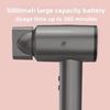 Euleshi Lithium Rechargeable Wireless Hair Dryer Negative Ion Constant Temperature 6 Wind Speed Levels-Portable for Home Student