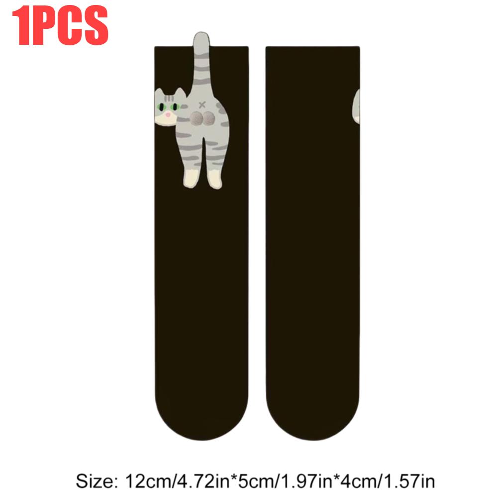 1-5pairs Cute Cat Socks with Balls Cute Cat Socks for Women Novelty Funny Animal Fun Crew Cats Sock for Women Cats Lovers Gifts