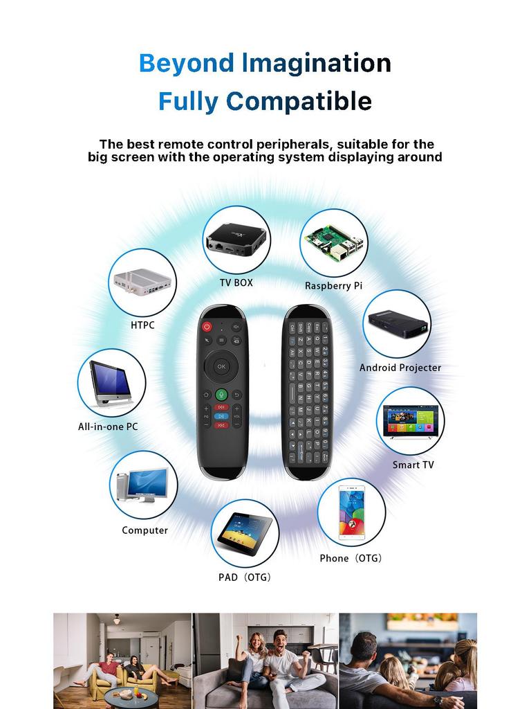 M6 Flying Mouse 2.4G Wireless Keyboard & Mouse for TV Box Set-Top Box Remote Control Mini