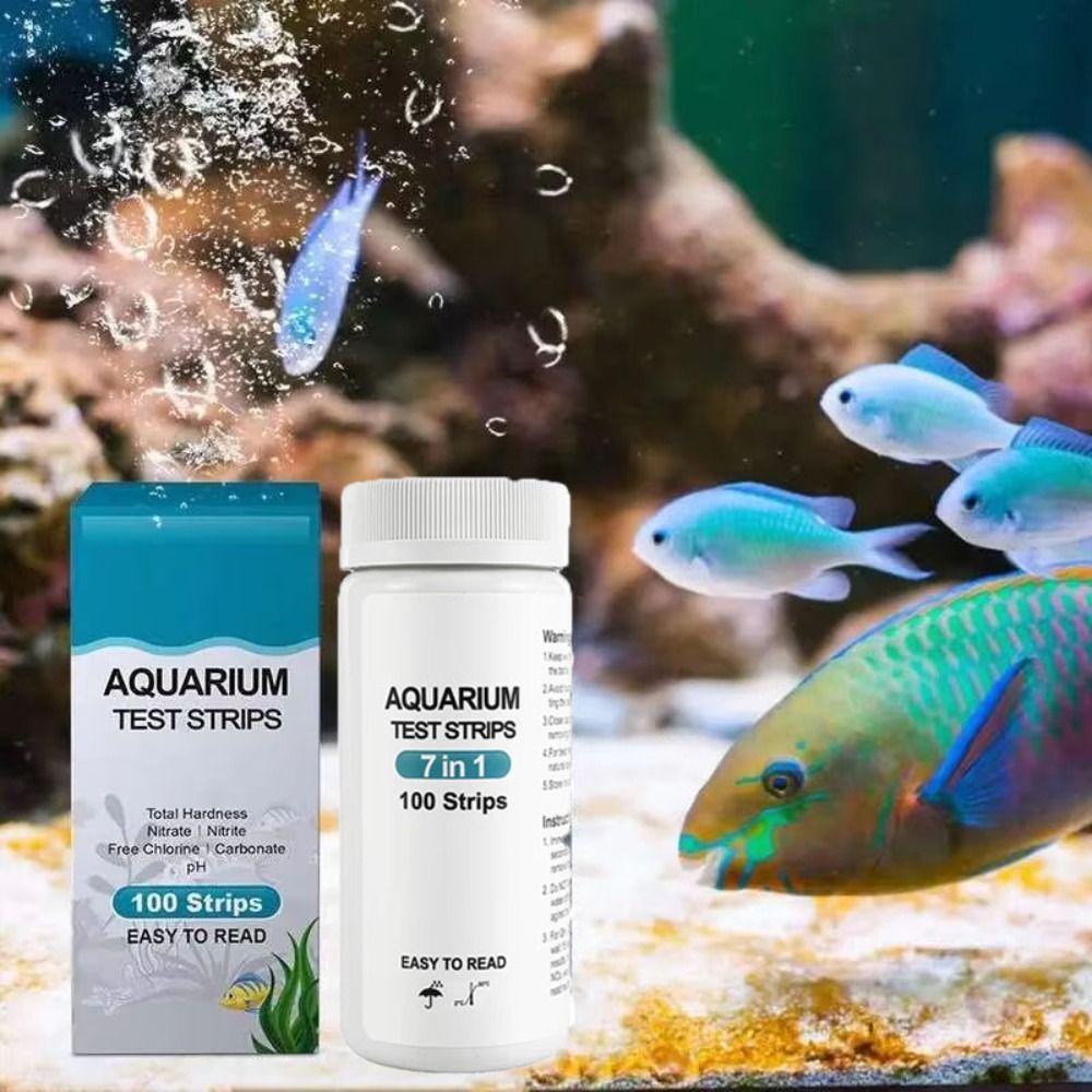 100Pcs 7 In 1 Aquarium Test Strips