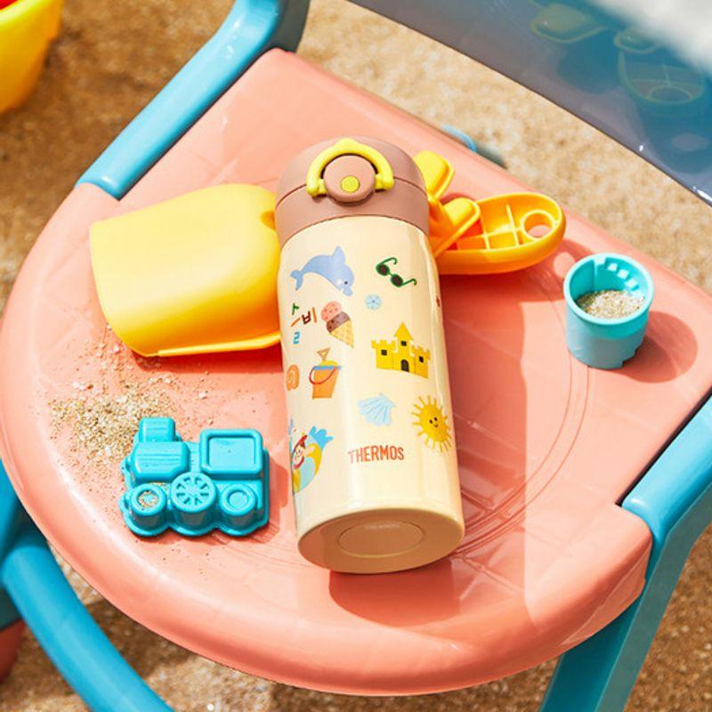 THERMOS [Thermos] One-Touch Tumbler My Design Bottle 3 JNR-352K (350ml) Basic Sticker Included