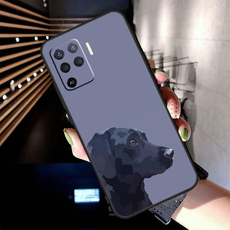 Schwarzes Labrador Hund Hülle Für Oppo A5 Pro A15 A17 A57 A77 A18 A38 A58 A78 A98 A94 A74 A54 A16 A76 A96 A40 A60 A80