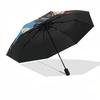 1pc Digimon Adventure Outdoor Umbrella - Automatic Opening/Closing, Portable 3-Fold Design with Metal Frame, Perfect Gift for Fans, Travelers, Everyda
