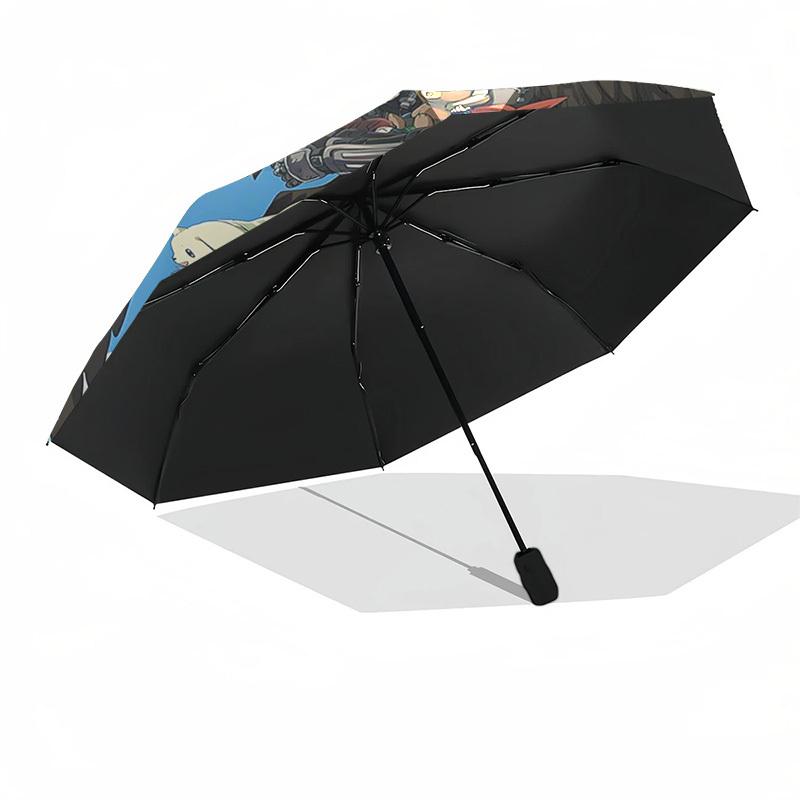 1pc Digimon Adventure Outdoor Umbrella - Automatic Opening/Closing, Portable 3-Fold Design with Metal Frame, Perfect Gift for Fans, Travelers, Everyda