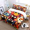 Colorful Cartoon Cat Faces. Bedding Sets Duvet Cover Sets Duvet Covers Pillowcases(1 * Duvet Cover 2 * Pillowcases Without Duvet Insert)