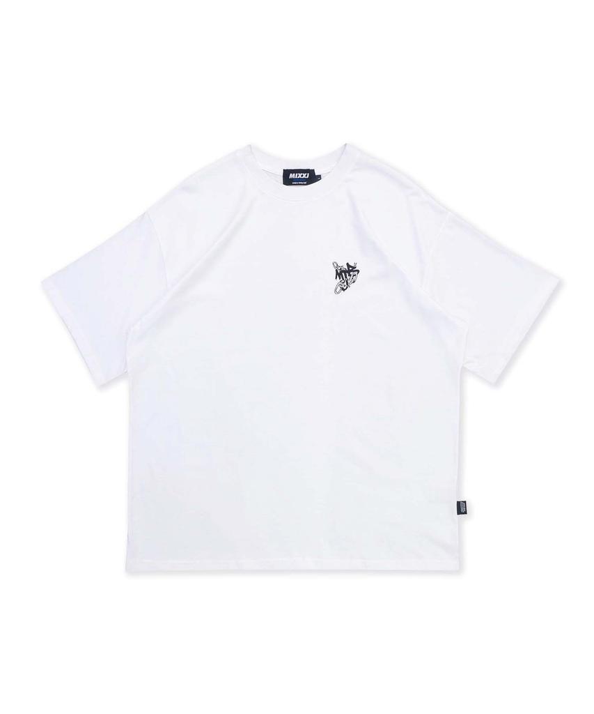 MIXXJ Mixxj Chain Big Logo Tee (White)