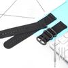 20mm 22mm 24mm Extended Nylon Straps For Men Women Canvas Bracelet Three Section Watch Band Heavy Metal Buckle Accessories