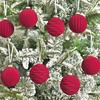 12pcs Velvet Christmas Balls 6cm Velvet Christmas Balls Tree Decor Breakable Shatterproof Decor Decoration For Winter Party