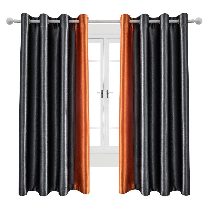 Solid Color Blackout Fabric Balcony Sunshade Thermal Insulated Curtain With Eyelets Perfect For Home And Office Use Energy Efficient Curtains