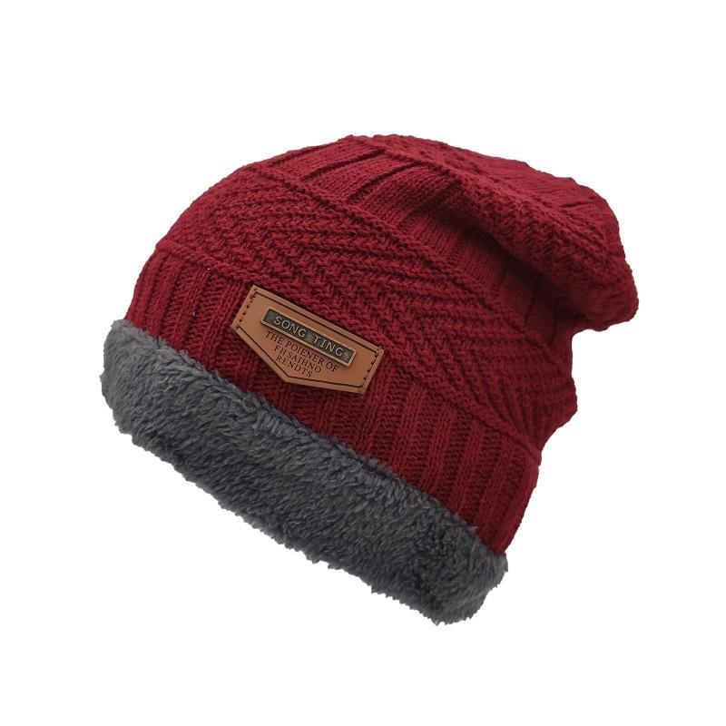 Autumn and winter men's and women's knitted hats, piled and thickened ear protection wool hats, good price