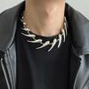 Punk Thorn Water Drop Necklace For Woman Man Trendy Hip Hop Clavicle Chain Choker New Y2k Kpop Couple  Gift