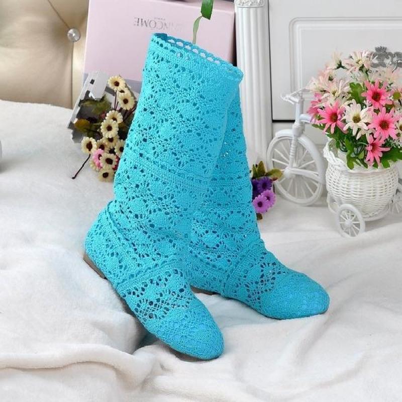 

2025 новые весенние кружевные ажурные ботинки Мартин, одинарные ботинки на плоской подошве, высокие ботинки, сетчатые ботинки, крутые ботинки, туфли с дырками, женские ботинки single layer светло-синий