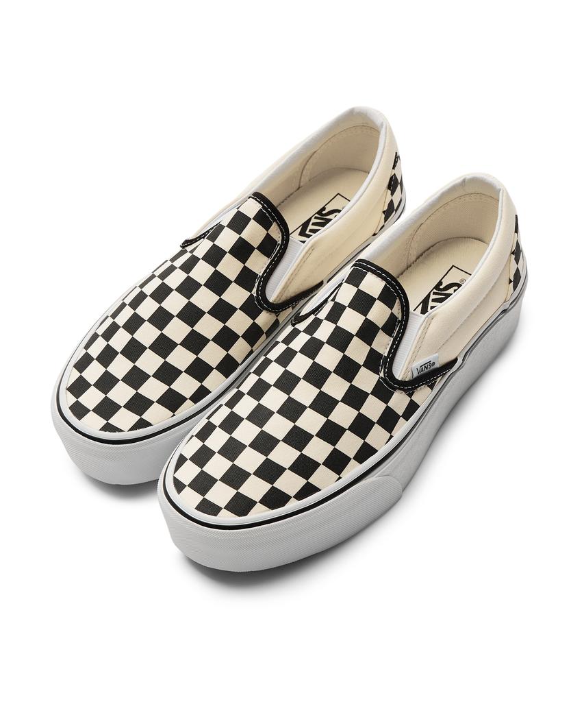 Vans Classic Slip-On Stackform - (Checkerboard) Black:Classic White / Vn0A7Q5Rtyq1
