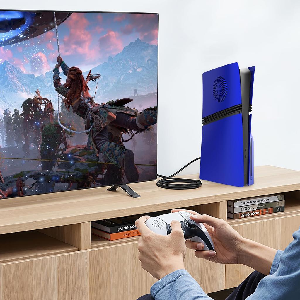 Replacement Faceplate for PS5 Pro with Optical Drive with Cooling Vent Lightweight and Available In a Variety of Identical To the Easy Installation