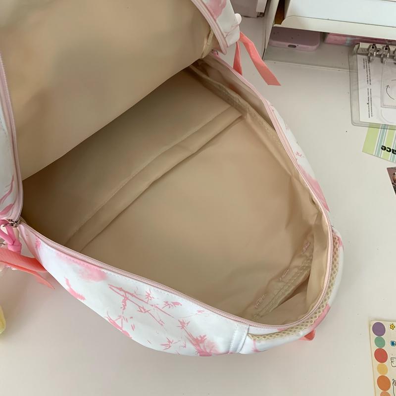 Студенческий школьный рюкзак женский большой вместимости с принтом рюкзак для учеников — фото 16