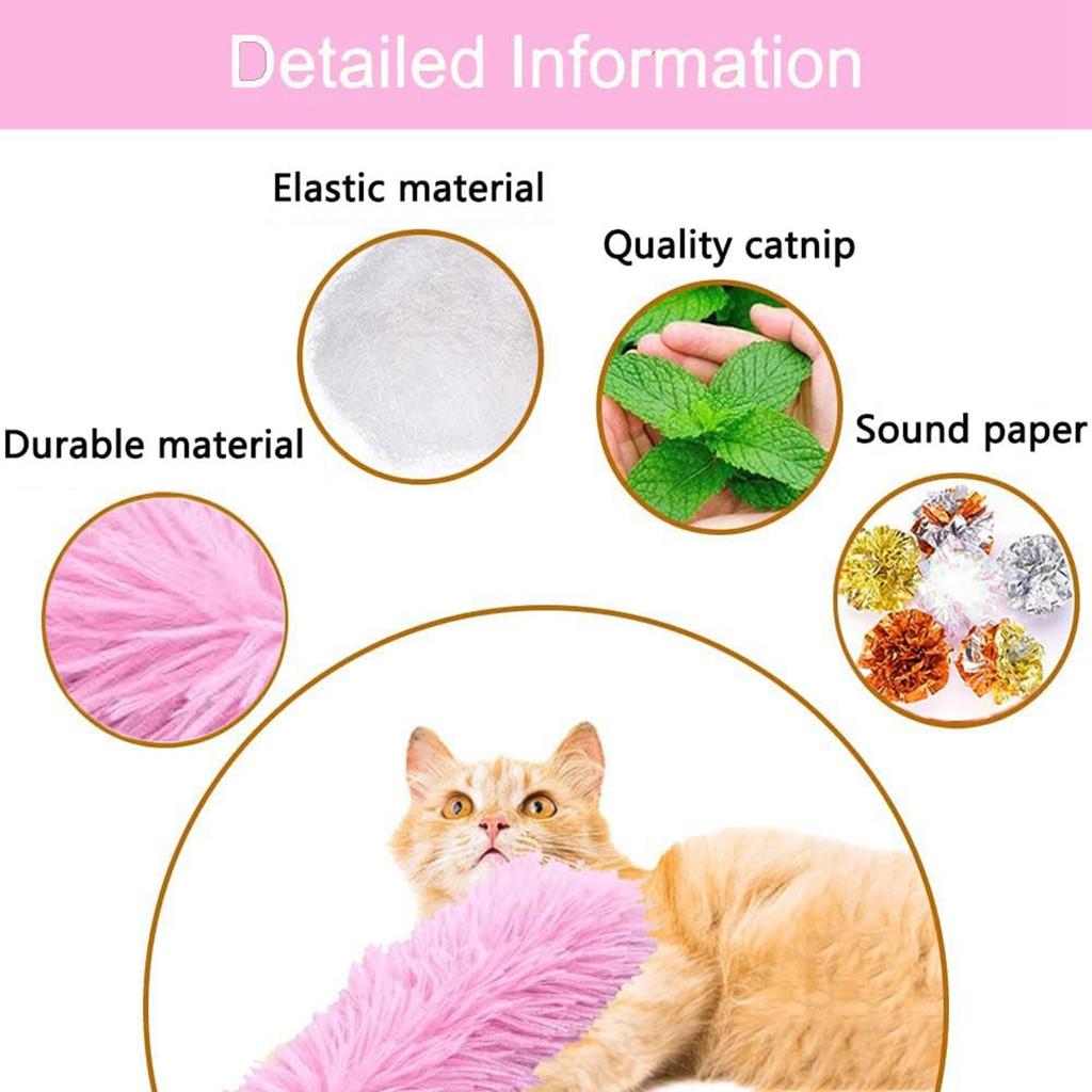 Cat Toy Indoor Interactive Cat Clip Toy Cat Kick Plush Stick Toy Plush Toy Cat Teaser Stick