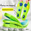 Solette Ammortizzanti Sportive Verde EVA Cuscinetto d'Aria Traspirante Supporto per Arco Plantare Scarpe Ortopediche Soletta Cura Piedi Uomo Donna Solette
