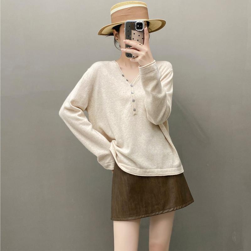 Qinghe 100% Pure Cashmere Women's Sweater - Ultra Soft Luxury Winter Pullover