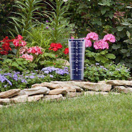 5-Inch Capacity Rain Gauge Easy to Read Rain Gauge Precipitation Monitor with Magnifying Scale And Numbers for Garden Yard Field Lawn