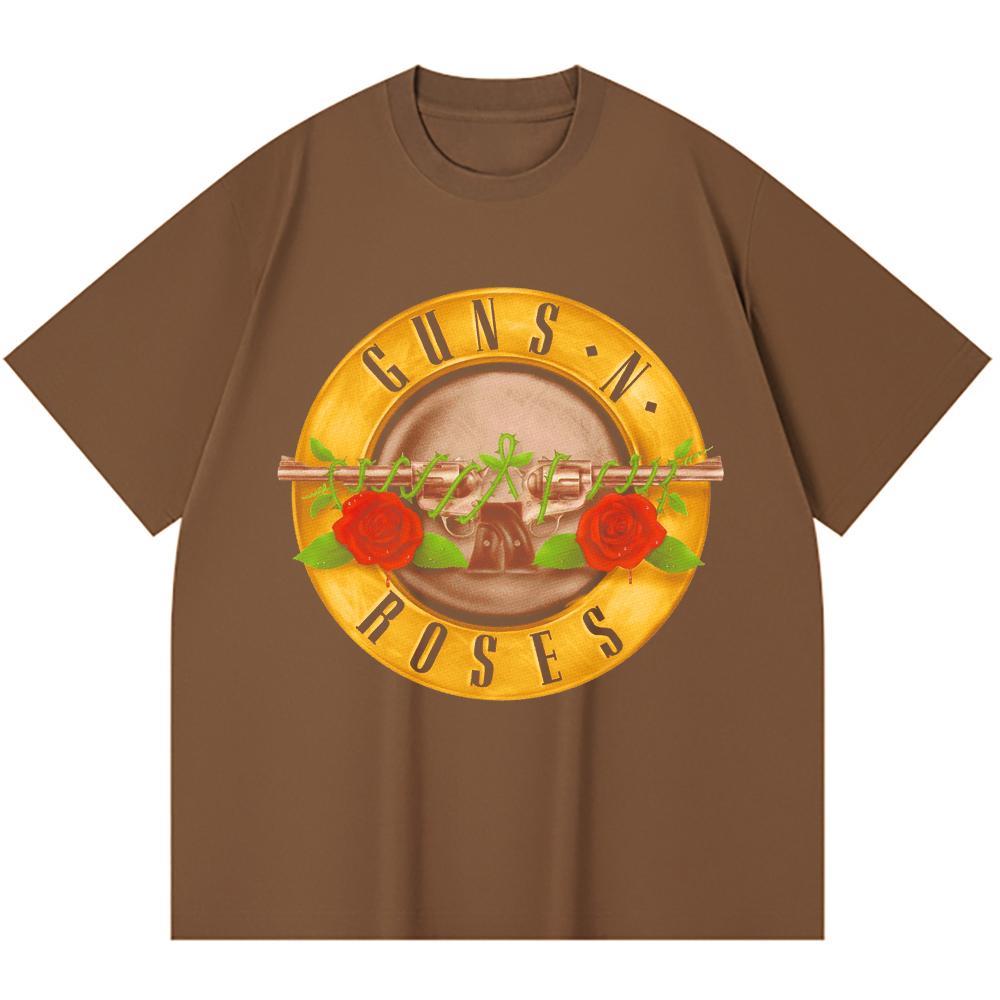 Camiseta de Algodón Pesado 100% 230 Gsm Camiseta de Algodón Pesado Unisex con Estampado de Banda de Rock Música Popular