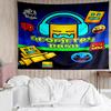1PC Geometry Dash: Dance To The Beat Tapestry, Unique Design Tapestry, Suitable for Bedroom,Livingroom, Playroom,Heartwarming Holiday Gifts