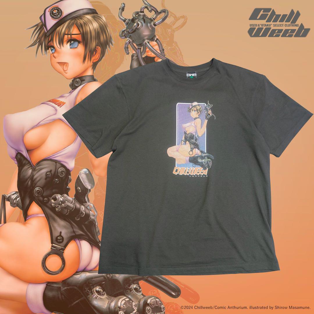 

[USED] Masamune Shirow x chillweeb anime t-shirt, size XL