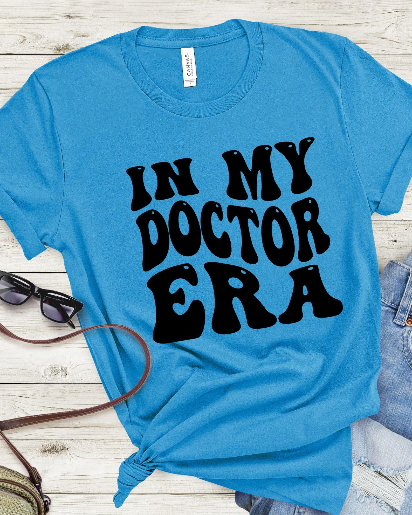 In My Doctor Era T-Shirt | Retro Groovy Text Tee, 9 colors S