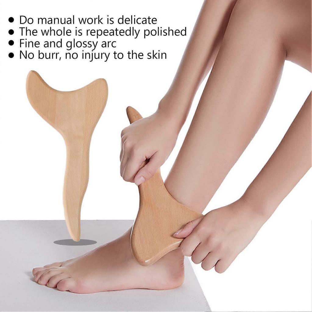 Gua Sha Board, Exquisite Wooden Guasha Massage Tool for Neck Body Meridian, Gua Sha Scraping Massage Tool, Beech Scraping Board for Skin Caring
