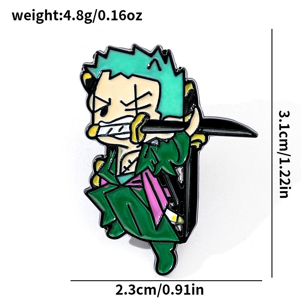 191 Spot ONE PIECE Brooch Riman Metal Badge Luffy Pirates One Piece Pin Accessories