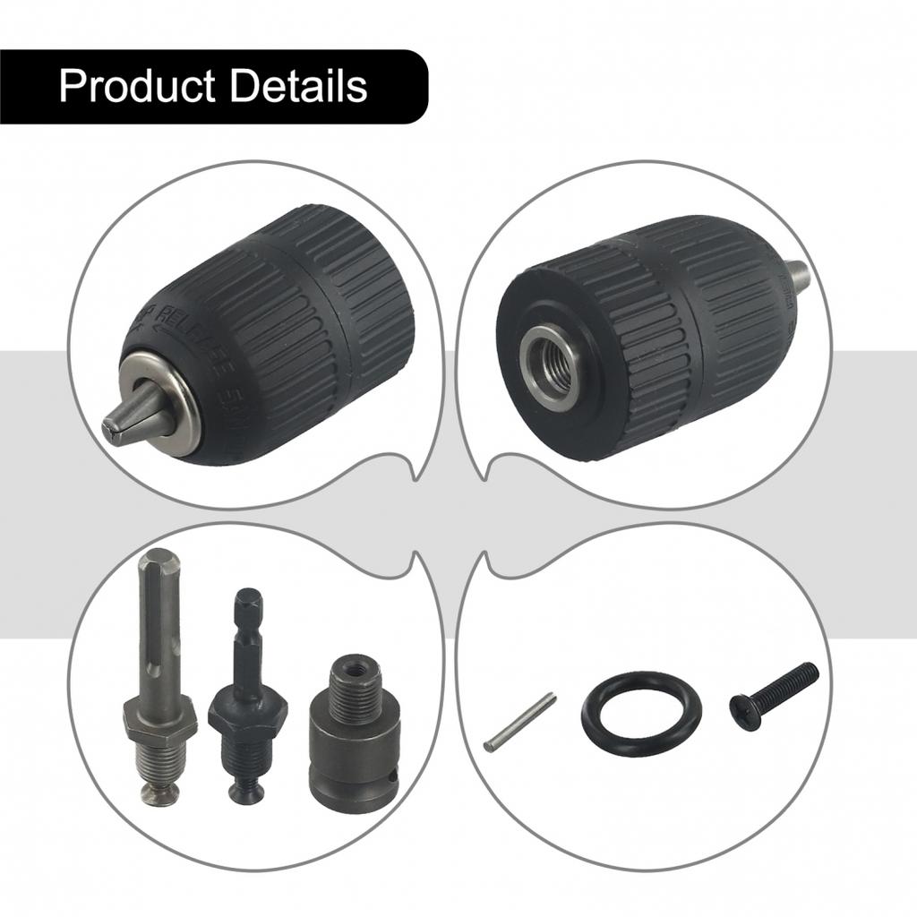 Keyless Chuck Drill Chuck 5 In 1 For 2--13mm Shank Drills Keyless Chuck