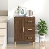 817371 vidaXL Buffet Brown Oak 69.5x34x90 Cm Engineered Wood