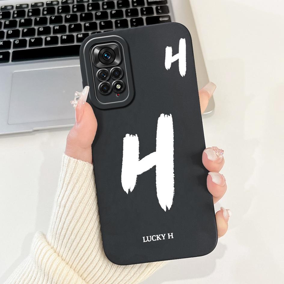 For Xiaomi Redmi Note 11S 4G Case Lovely Letters Soft Silicone Shockproof Phone Cover For Redmi Note 11 Pro Plus Note11 4G Funda