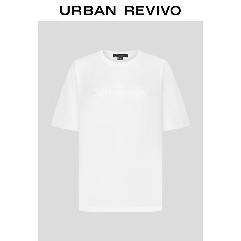 UR 2025 Autumn Women s Loose Cotton Letter T-Shirt M