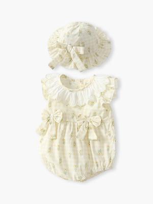 Adorable Summer Baby Bodysuit – Cute, Stylish Princess Romper with Diaper Cover