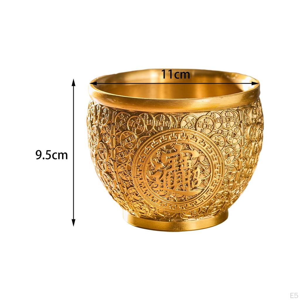 Reichtumsschale aus Messing von Abundant Blessings – stilvolle Tischdekoration für Erfolg und Wohlstand