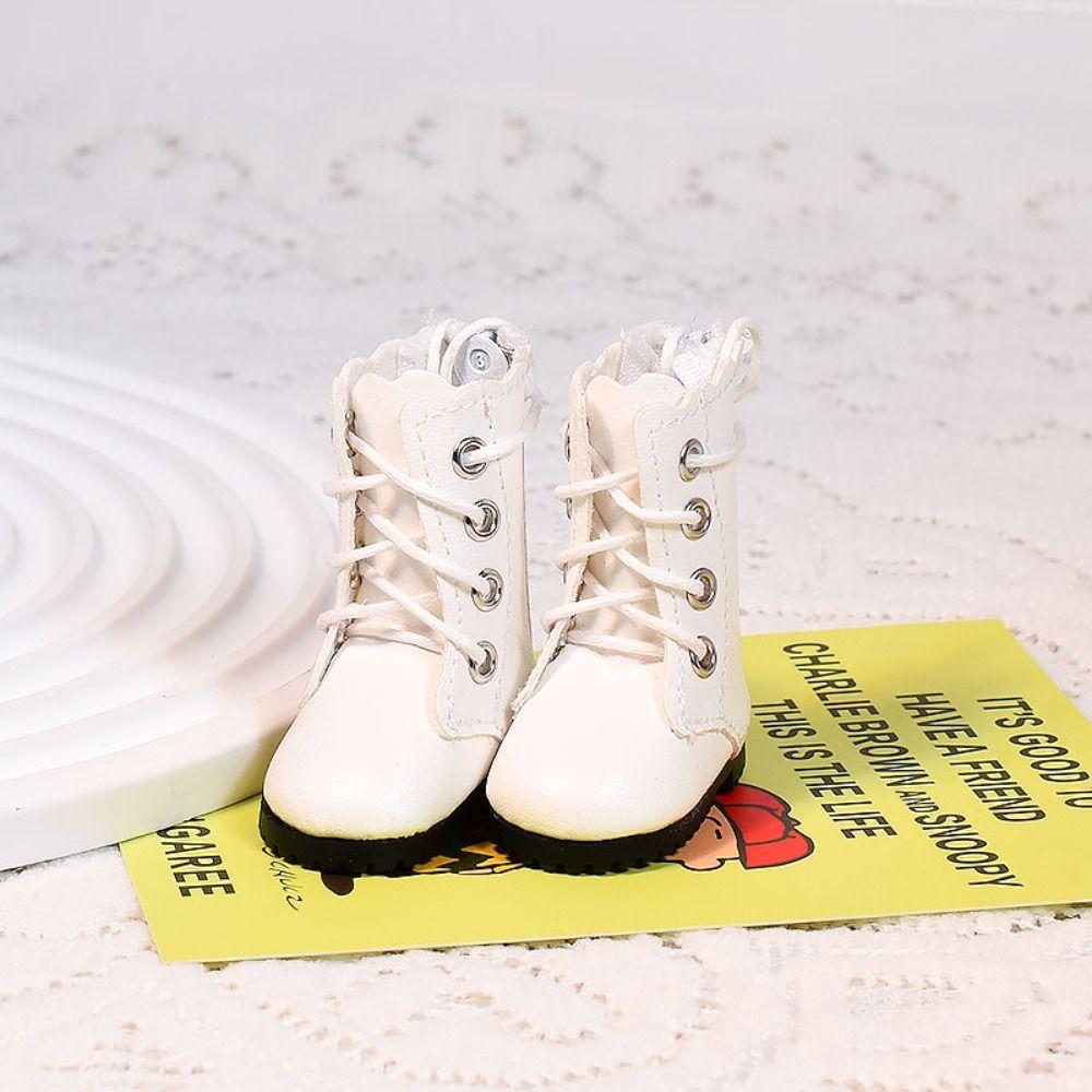 PU Leather Doll Boots Long Knees Doll Leather Shoes Fashion 1/6 Doll Shoes  Dolls Accessories