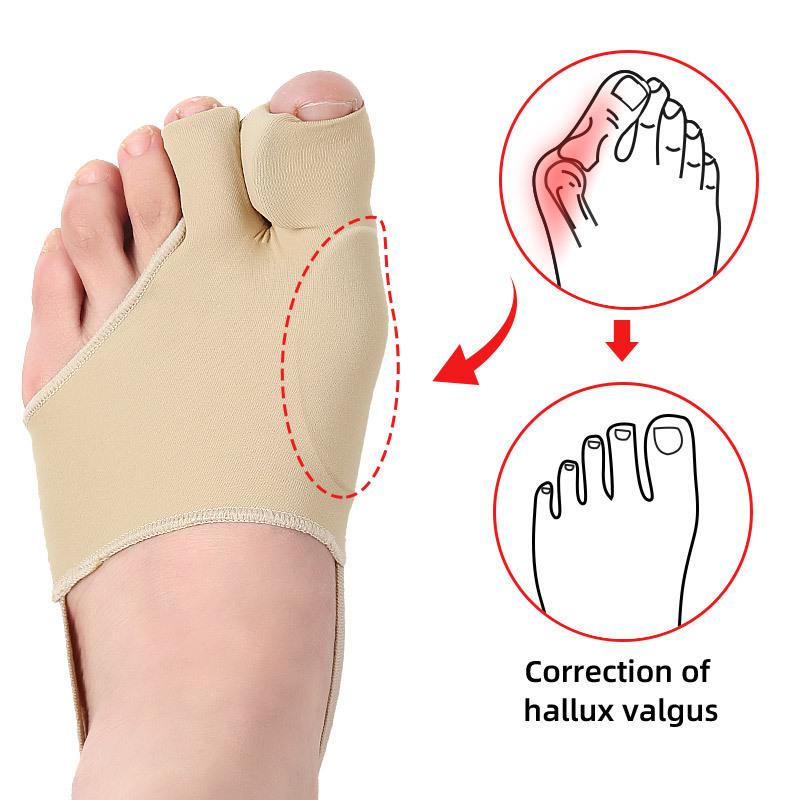 SEBS Double Toe Cover Foot Care Bigfoot Anti Wear Toe Splitter Plus Strap for Thumb Vulus Relief