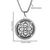 New Viking Amulet Witch Irish Knot Necklace Stainless Steel Jewelry