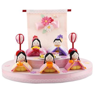 Bambole Ohana piccole Ryukodo, decorazioni miste giapponesi (Il ryukodo) (5 persone) 1-932 merci/bambole Hina/bambole Hina/Hinamatsuri/Hina