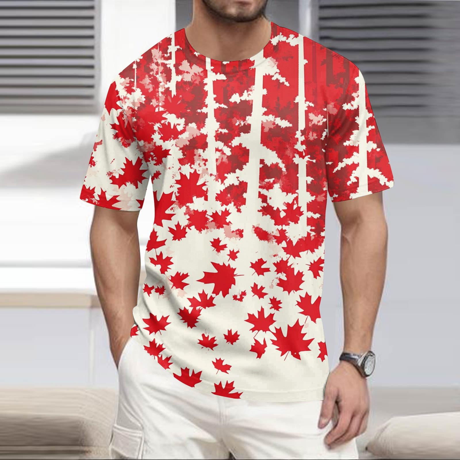 Мужская повседневная футболка с круглым вырезом и коротким рукавом с принтом в гавайском пляжном стиле L 1194₽