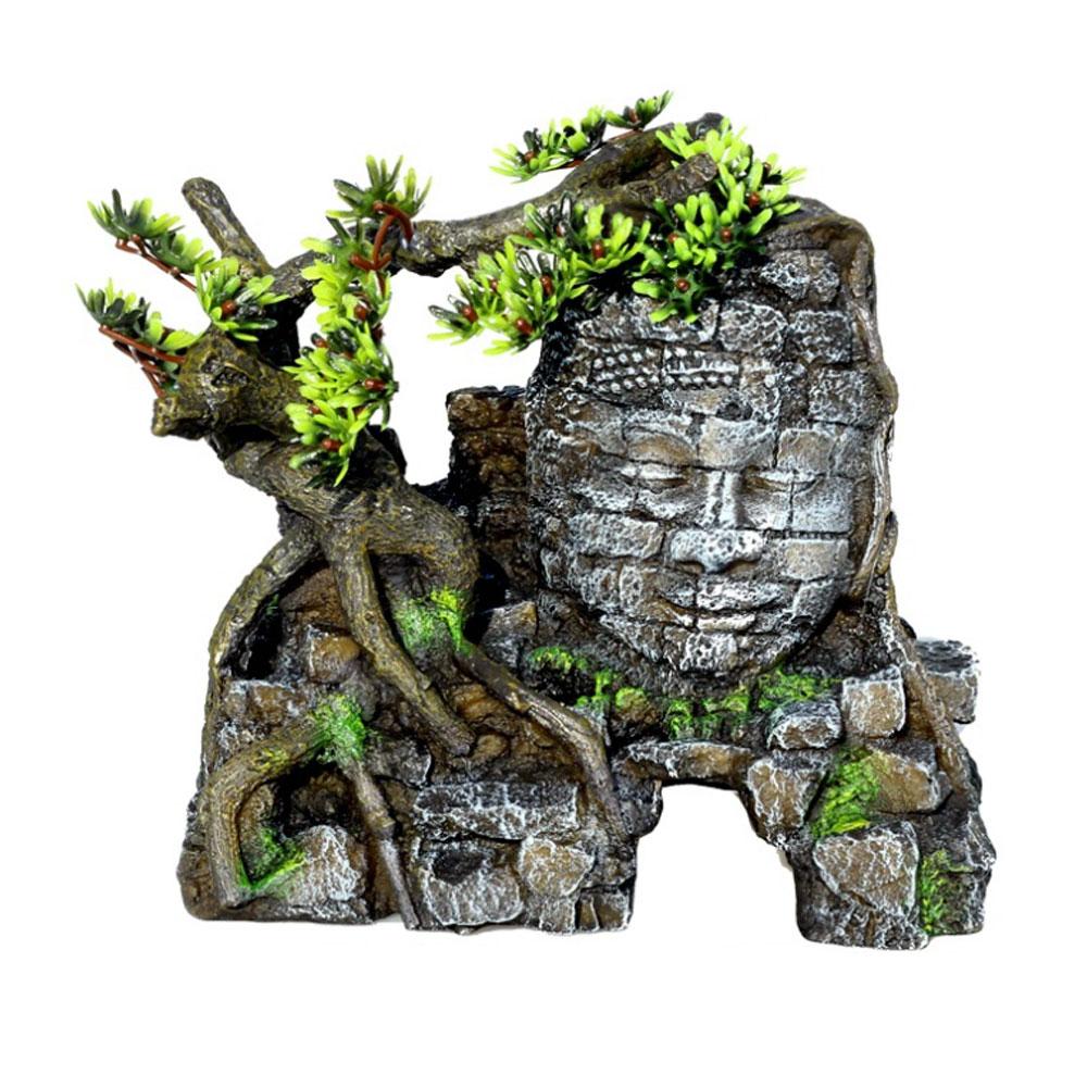 

Aquarium Decoration Fish Tank Landscaping Fish Shelter Buddha Statue Ornaments Resin Crafts Aquascape Home Decor Accessories