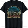 Vintage 1965 Limited Edition 60th Birthday Gifts 60 Year Old T-Shirt Vintage T Shirt Mens Clothing Customizable Ropa Hombre