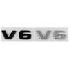 ABS Chrome Black Car Trunk Badge Letters Emblem Sticker For Mercedes-Benz W204 C280 ML SLK 320 Viano Vito V6 Auto Accessories