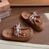 Children Casual Shoes for Girls Autumn New Fashion Korean Style Soft Bottom Anti-slippery Versatile Retro Outside Mules